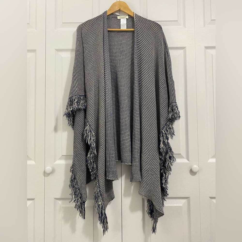 Cocogio Italian Fringed Poncho